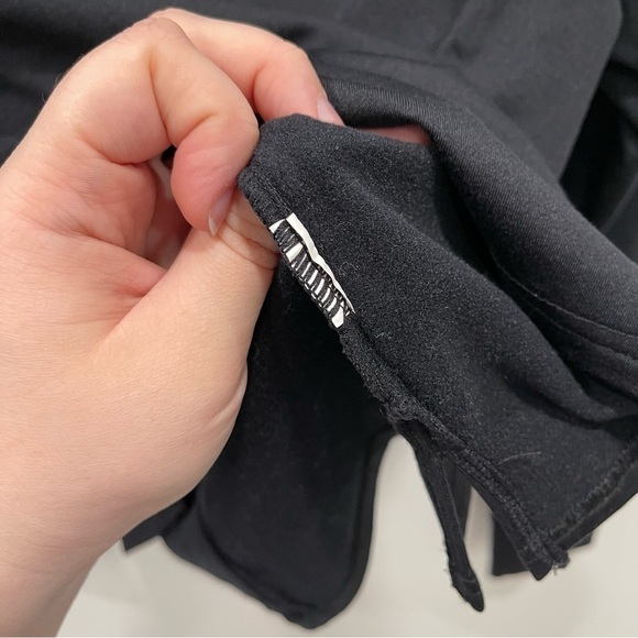 Fabletics Jolie Black Funnel Neck Pullover Sweater Training Top Lace Detail - Picture 5 of 8